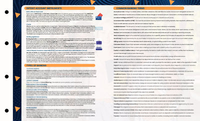 Banking 101 SharpFacts Laminated Learning Guide (Consumers Deposit Accounts) Digital