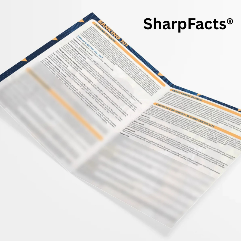 Banking 101 SharpFacts Laminated Learning Guide (Consumers Deposit Accounts) Physical